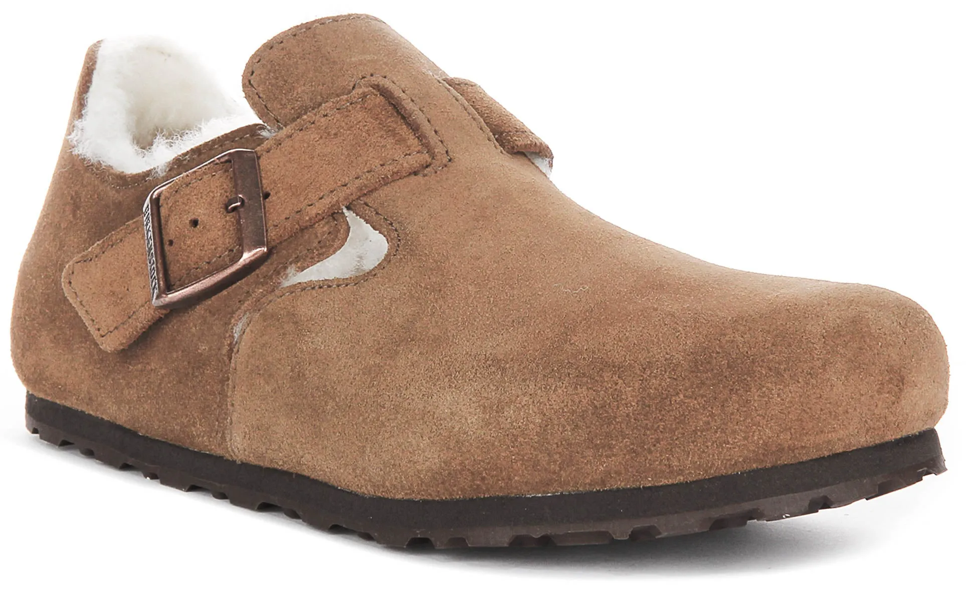Birkenstock London Shearlin In Braunem Wildleder | Regular Fit Schuhe Birkenstock