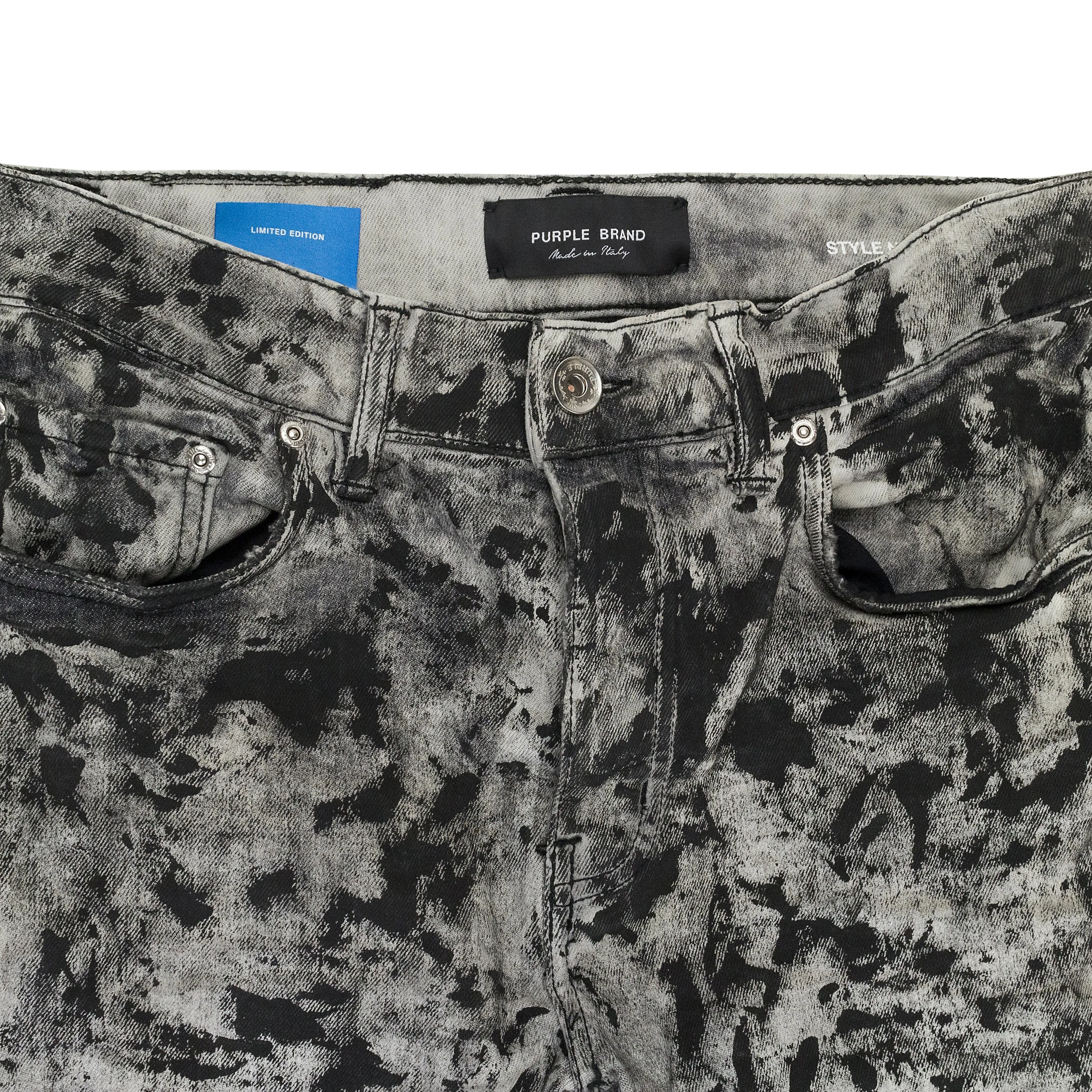 BLEACH DIPPED PAINT Schwarze SKINNY JEANS