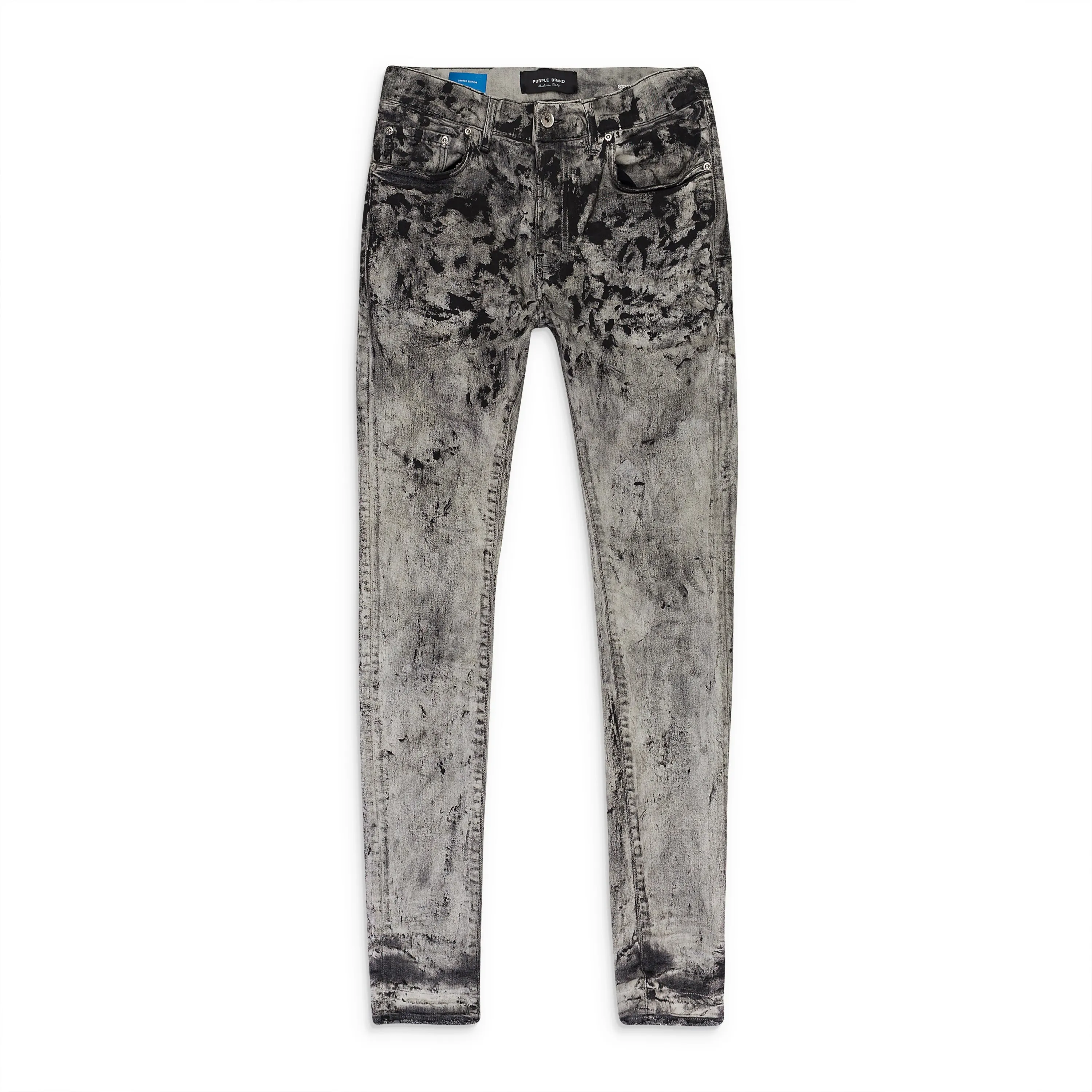 BLEACH DIPPED PAINT Schwarze SKINNY JEANS
