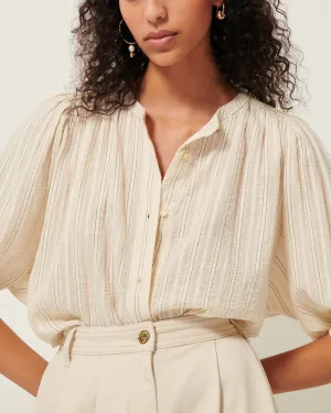 Bluse A View Sandcreme