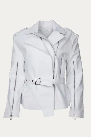 Body Cowl Jacket In Weiß