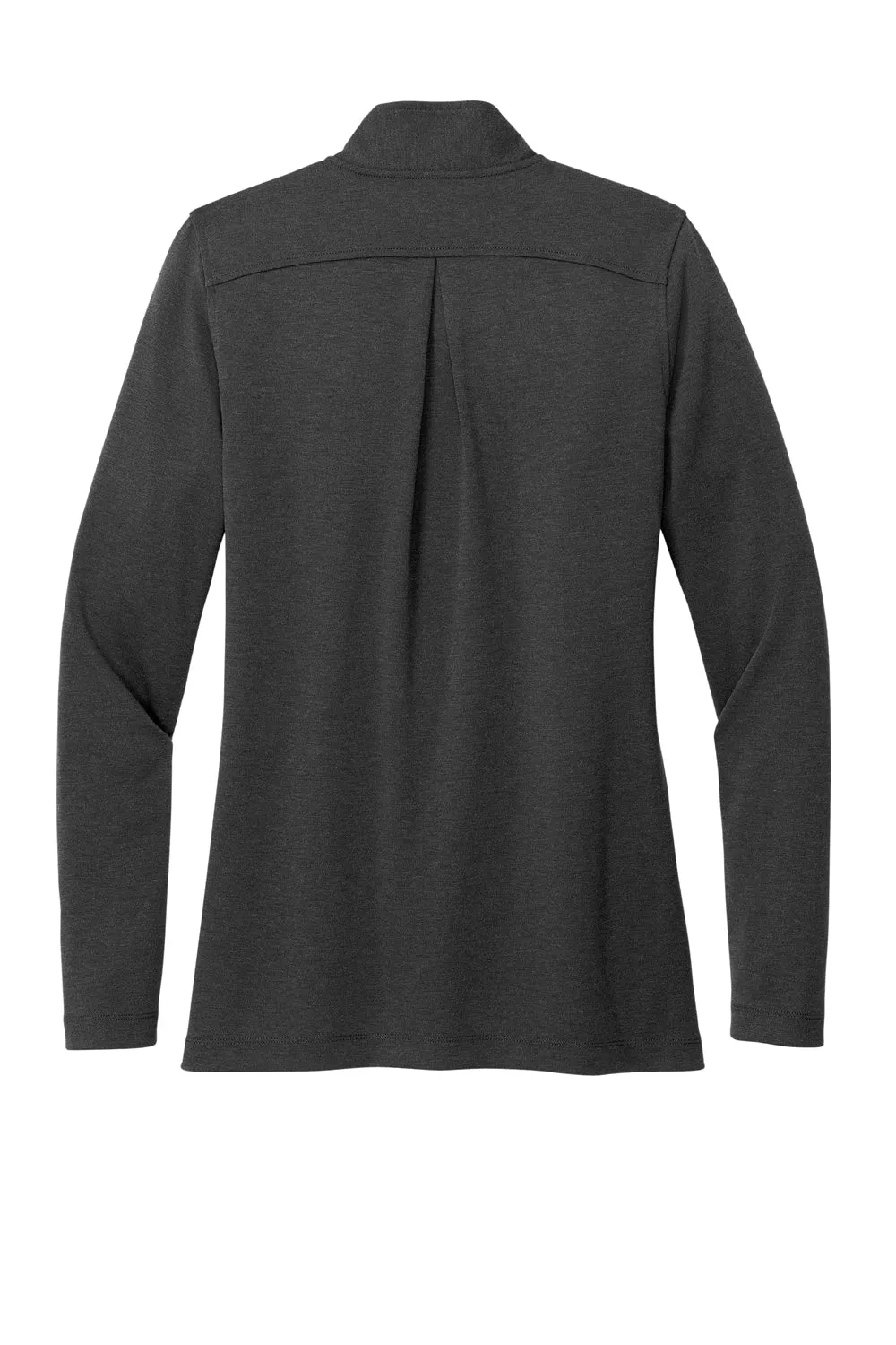 Brooks Brothers Damen 1/4-Knopf-Sweatshirt - Heather Windsor Grau