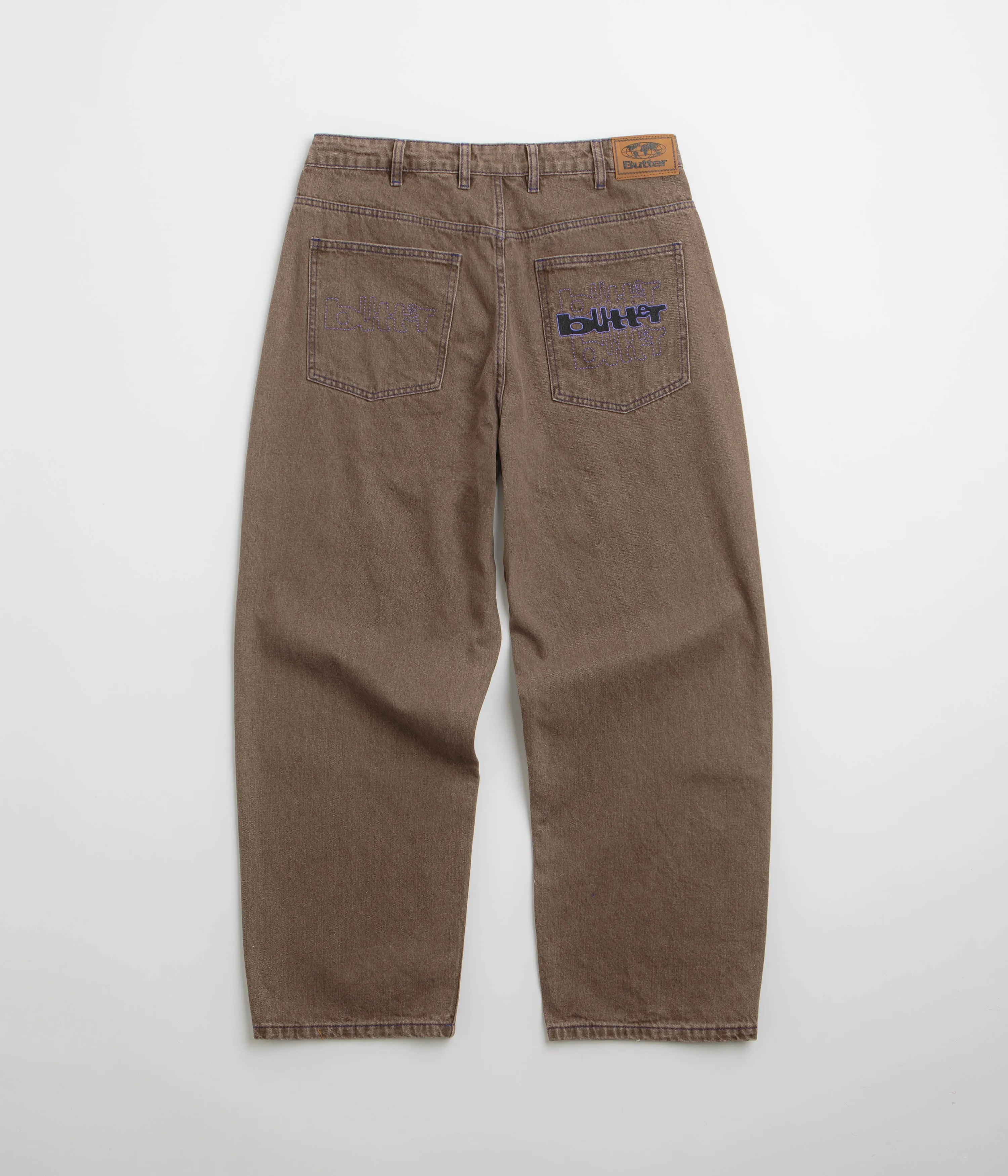 Butter Goods Verzerrte Jeans - Gewaschene Braune Butter Goods
