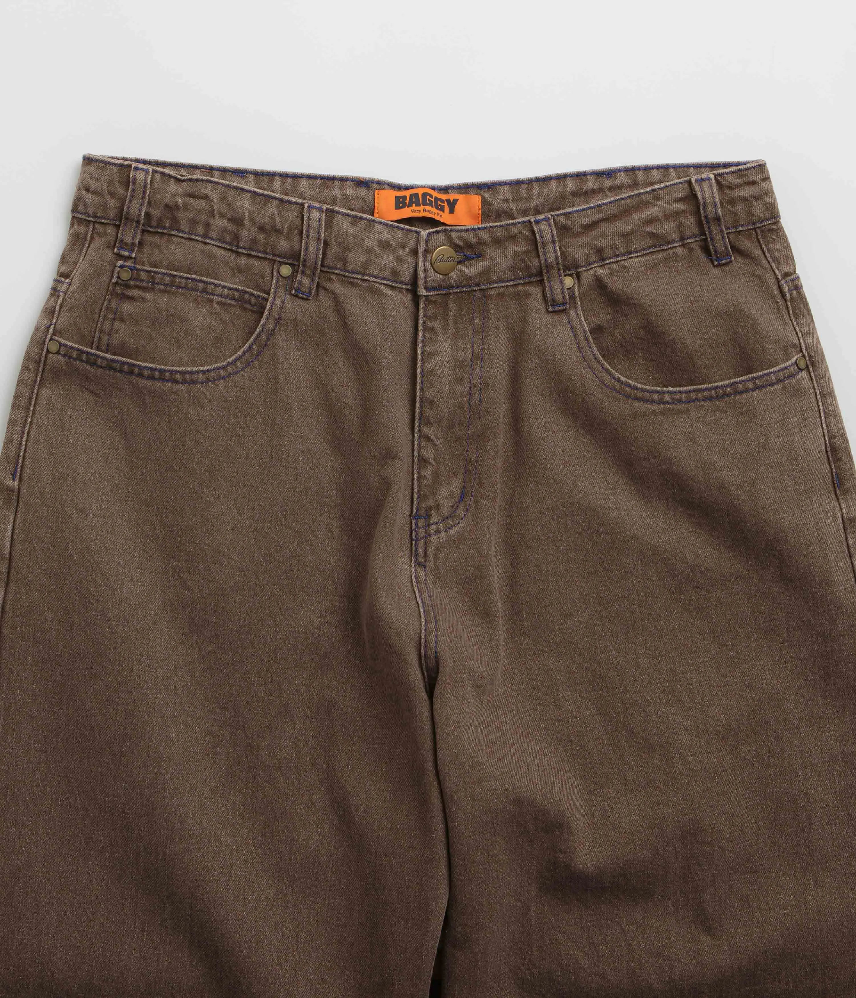 Butter Goods Verzerrte Jeans - Gewaschene Braune Butter Goods