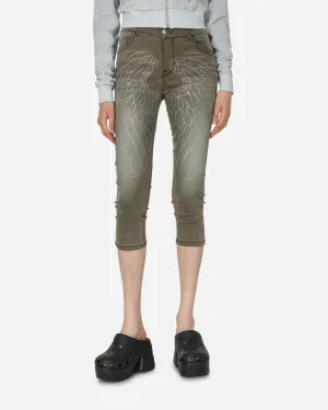 Capri Angel Jeans Schwarz