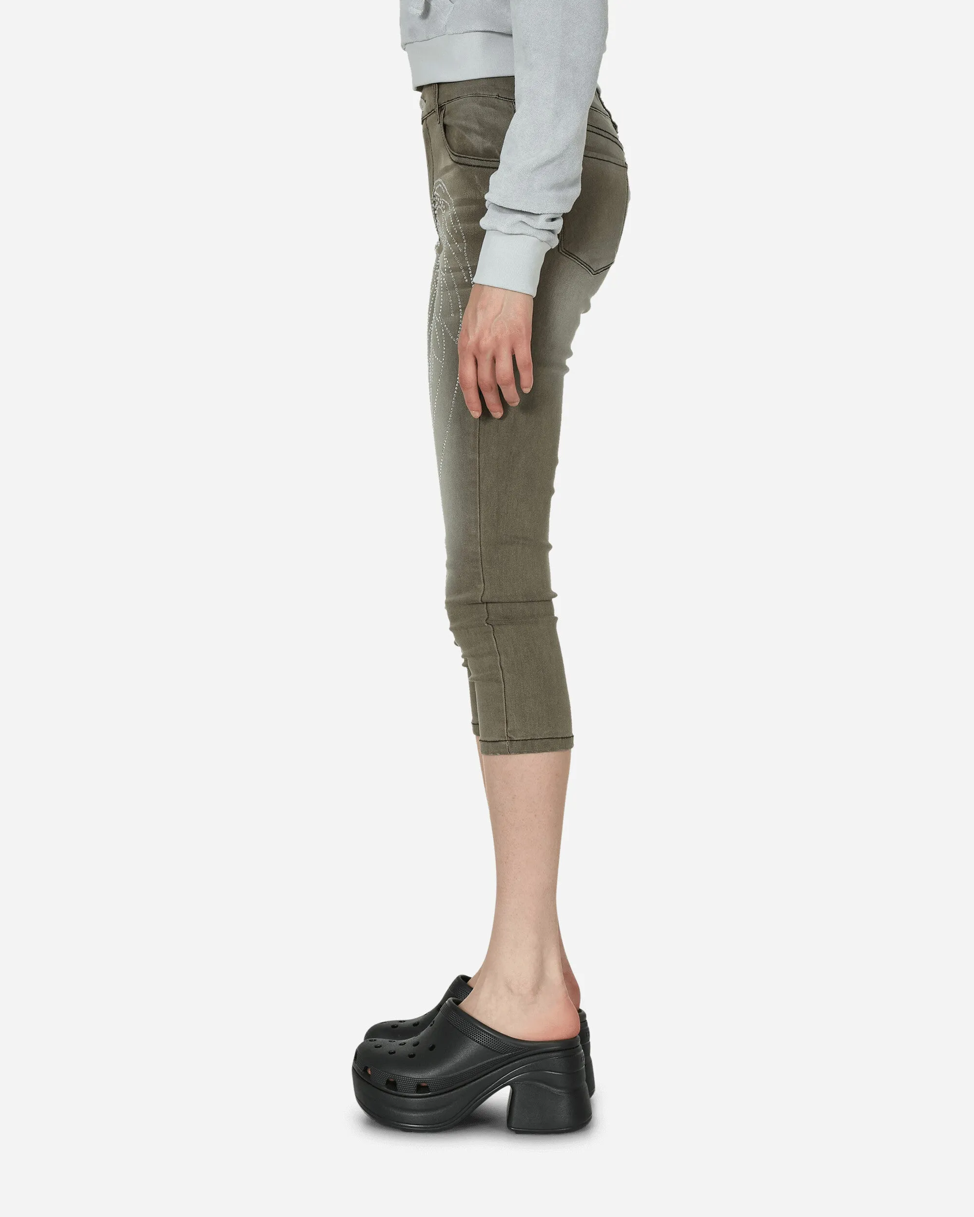 Capri Angel Jeans Schwarz