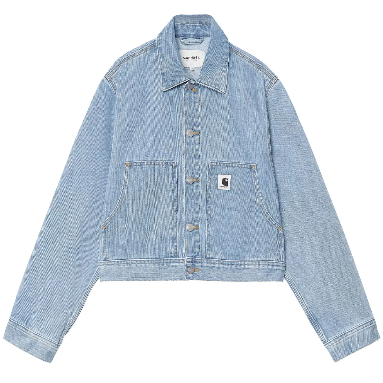 Carhartt WIP Damen Arca Jacke Blue Stone Gebleicht