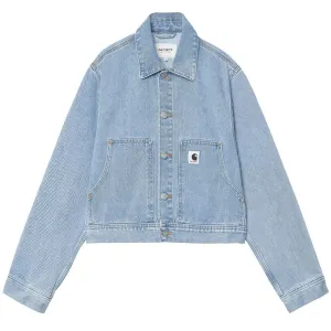 Carhartt WIP Damen Arca Jacke Blue Stone Gebleicht