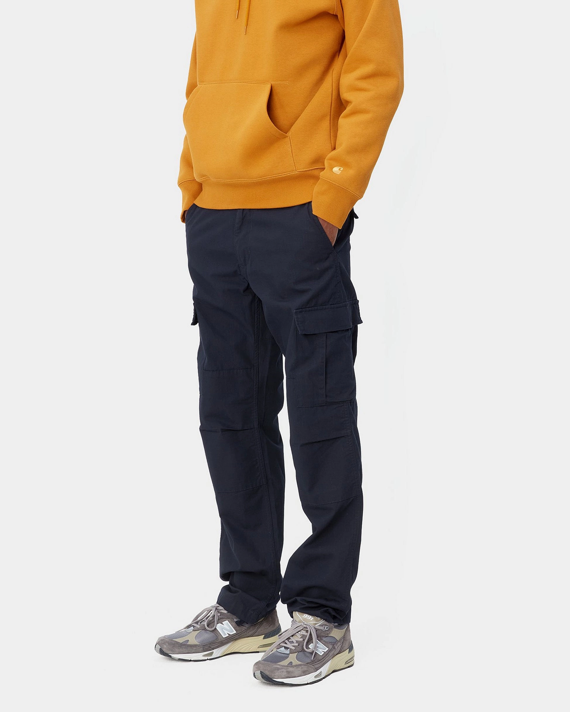 Carhartt WIP Aviation Hose Slim Fit Cargo - Dunkelblau Gewaschen