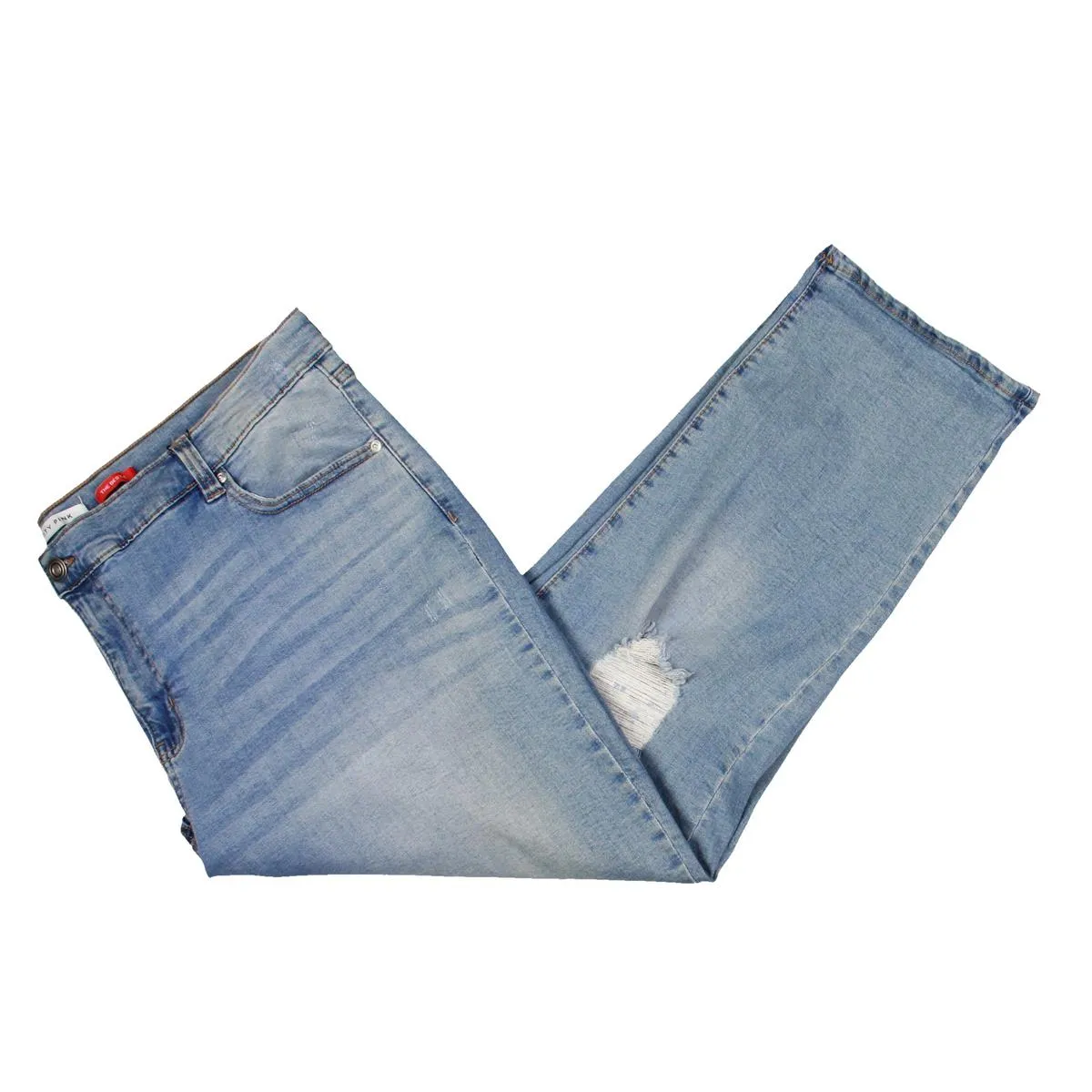 Celebrity Pink Damen Plus Bestie Destroyed Denim Röhrenjeans