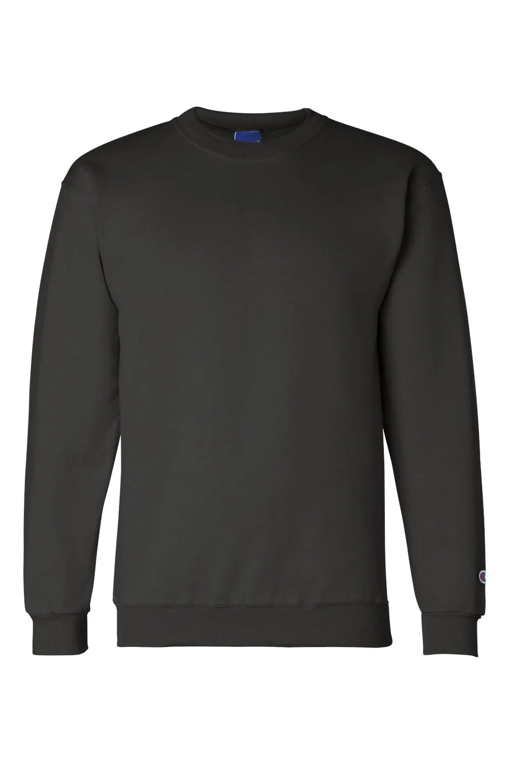 Champion Herren Double Dry Eco Feuchtigkeitstransportierender Fleece Pullover mit Rundhalsausschnitt - Schwarz