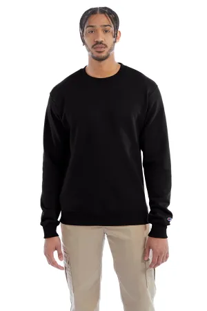 Champion Mens Double Dry Eco Moisture Wicking Fleece Crewneck Sweatshirt - Black