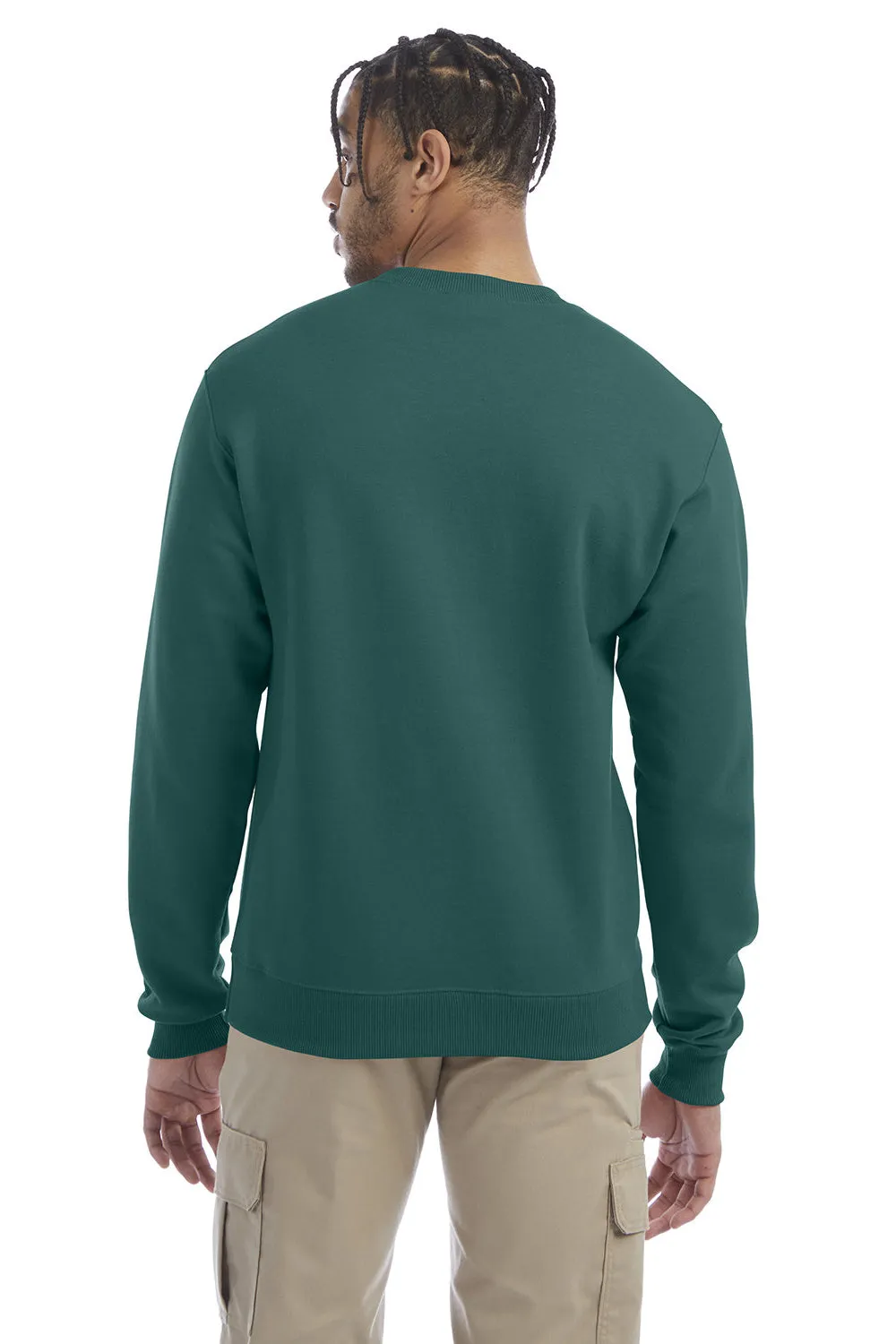 Champion Herren Double Dry Eco Feuchtigkeitstransport Fleece Crewneck Sweatshirt - Smaragdgrün