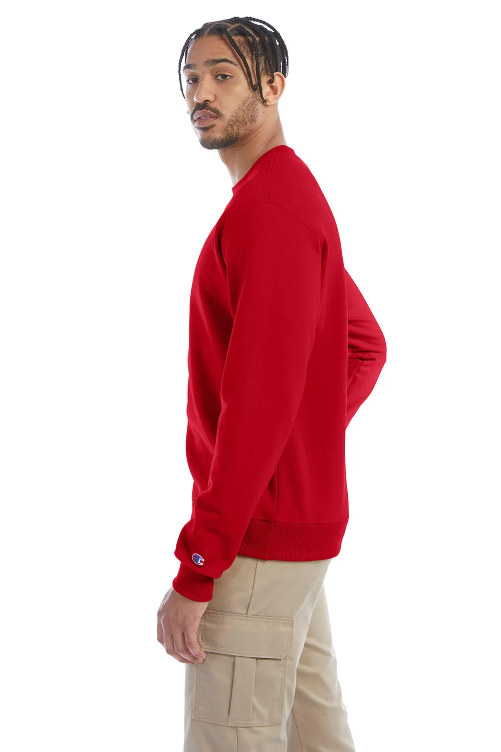 Champion Herren Double Dry Eco Feuchtigkeitstransport Fleece Crewneck Sweatshirt - Scharlachrot