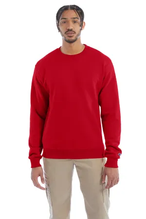 Champion Mens Double Dry Eco Moisture Wicking Fleece Crewneck Sweatshirt - Scarlet Red