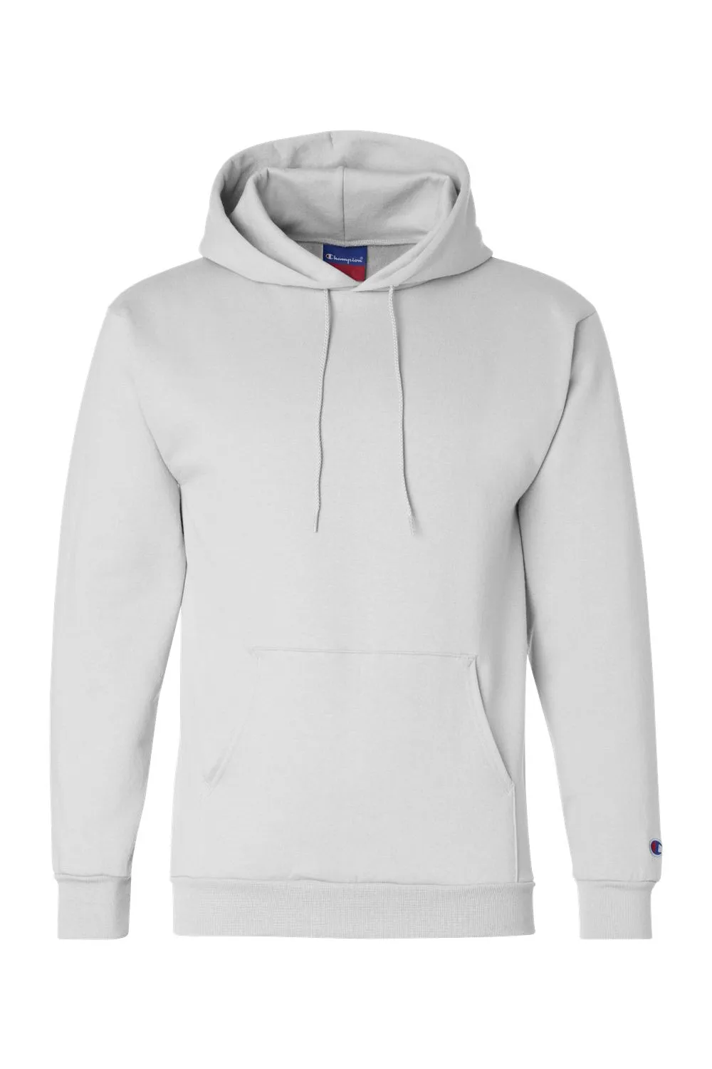 Champion Herren Double Dry Eco Feuchtigkeitstransportierende Fleece Kapuzenpullover Hoodie mit Kangaroo-Tasche - Weiß