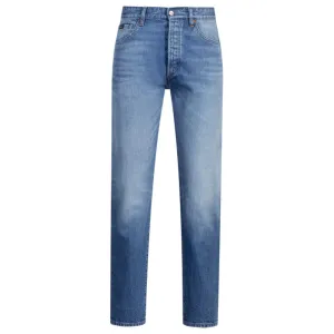 Klassisch geschnittene Jeans in blauem Comfort-Stretch-Denim