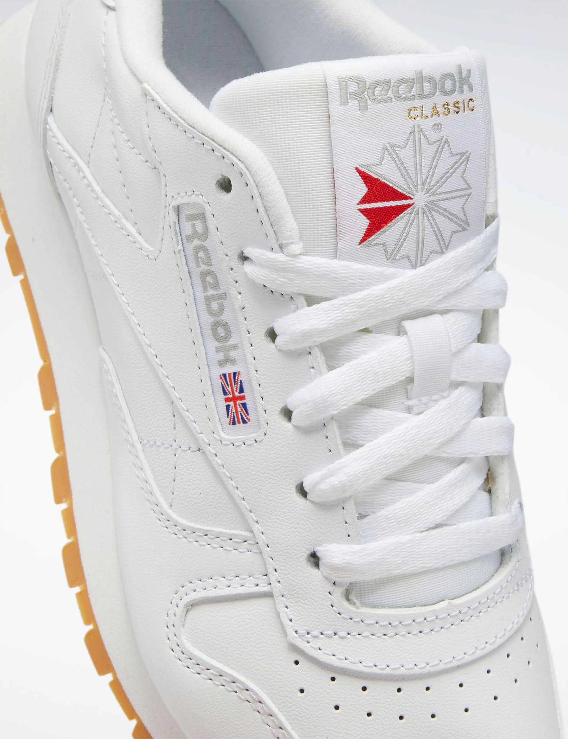 Klassische Lederschuhe - Wolkenweiß/Reingrau 3/Reebok Gummi Gum-03