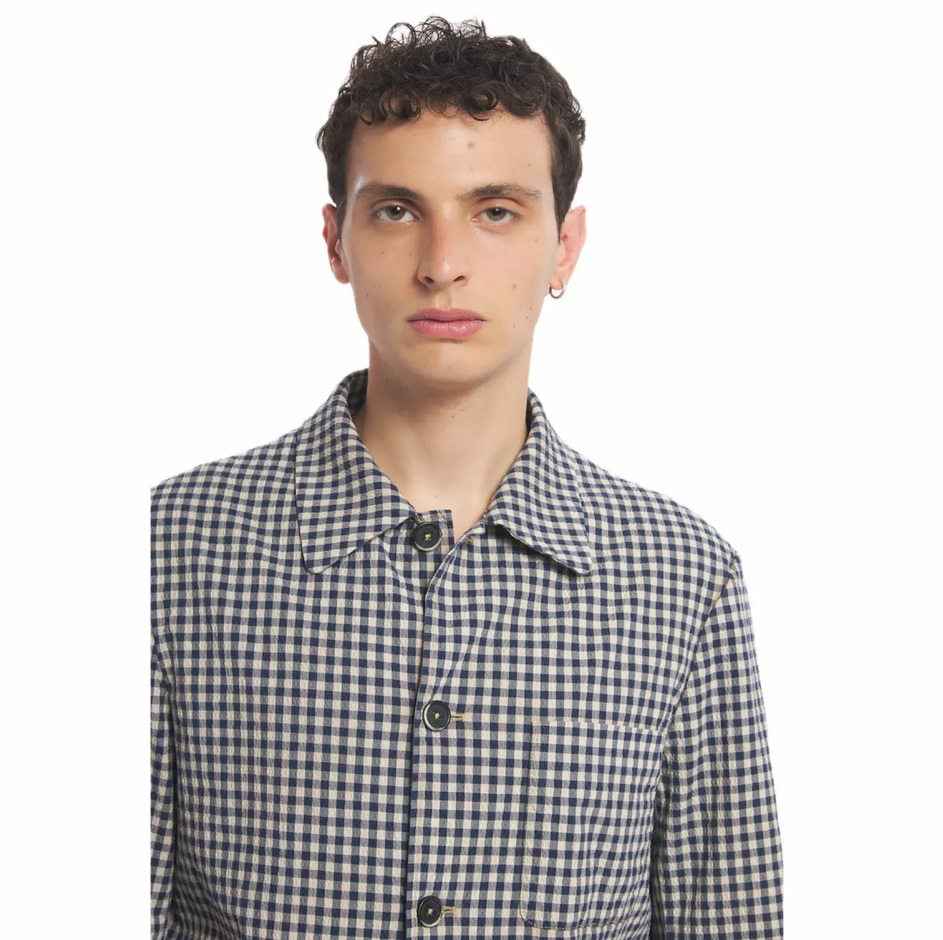 Barena Herren Barena Overshirt Visal - Marine - Marineblau