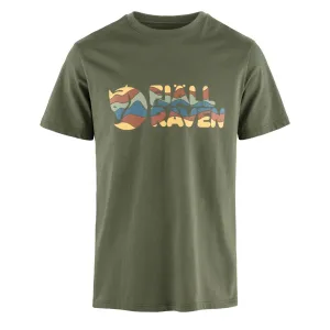 Clothing Fjallraventees Men Fjallraven Multicolor Logo T-shirt Laurel Green