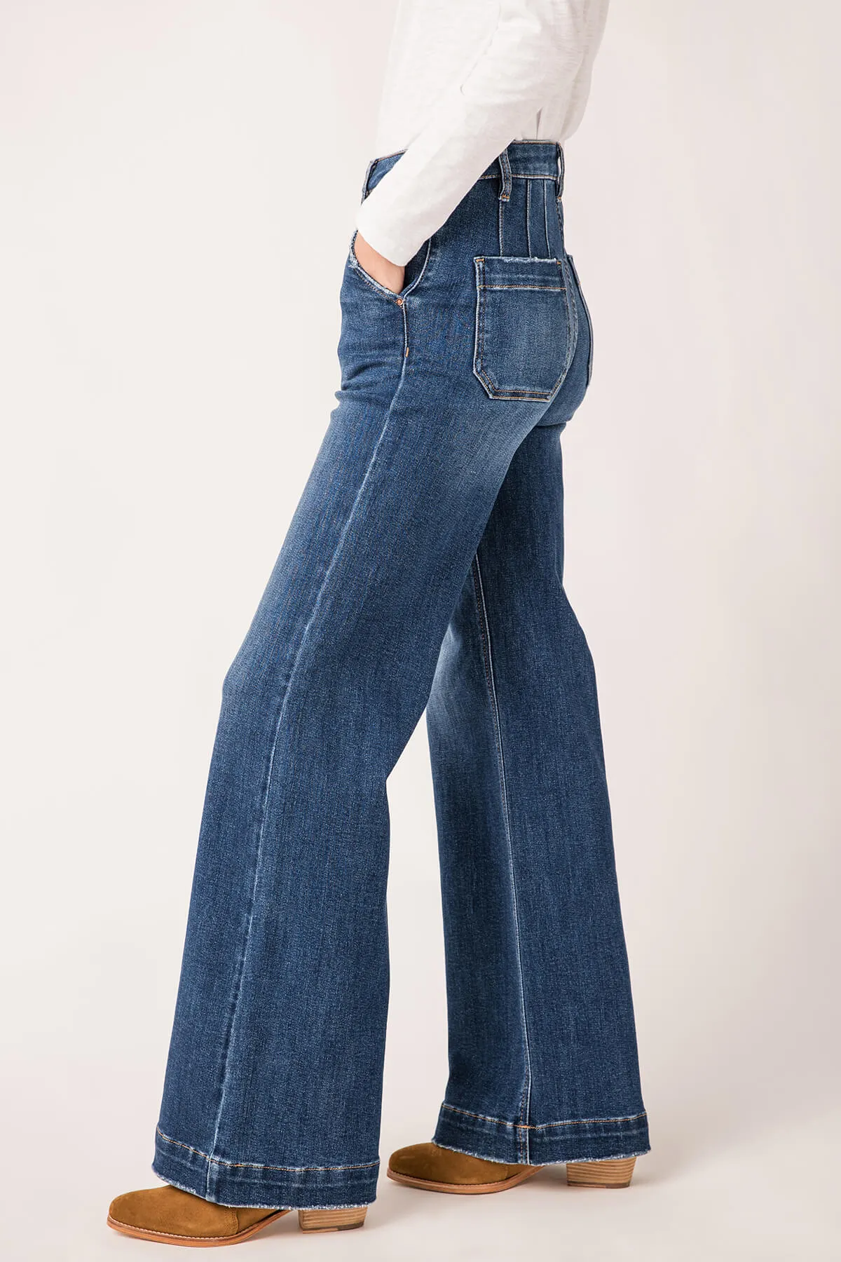 Bekleidung Risen Jeans Risen Hose Weit geschnittene Jeans