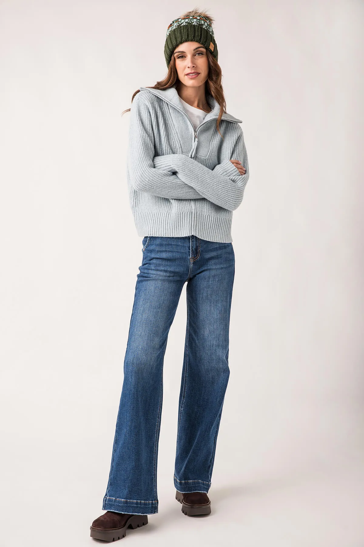 Bekleidung Risen Jeans Risen Hose Weit geschnittene Jeans