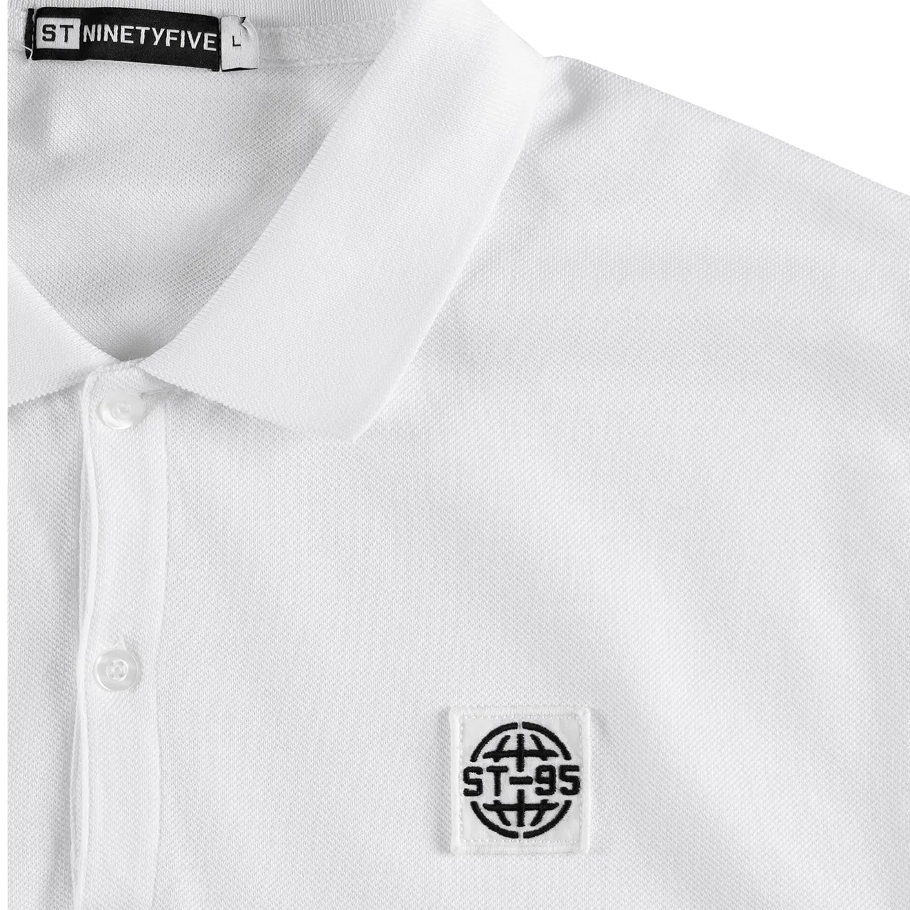 Bekleidung St95 Herren ST95 Saturno Nucleo Polo Weiß