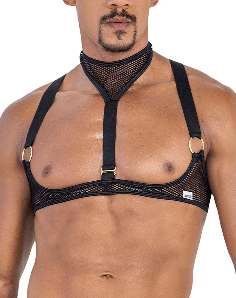 Bekleidung_Candyman_Herrenunterwäsche Candyman 99809 Mesh-Harness Schwarz