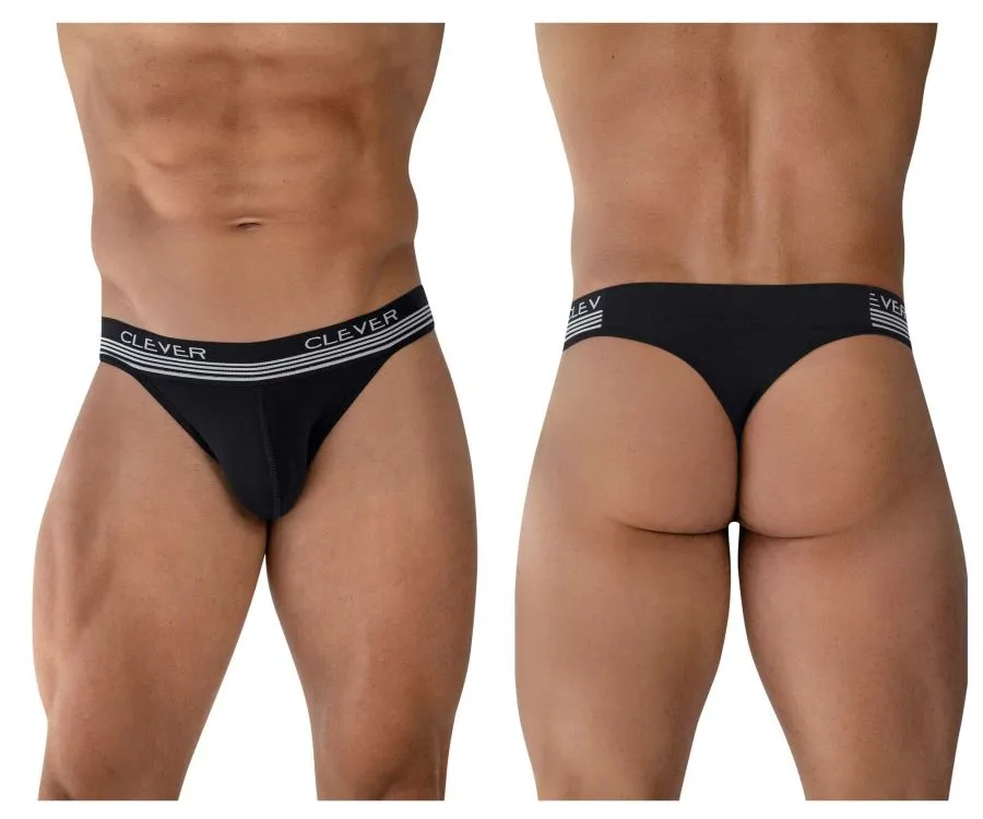 Clever Herrenunterwäsche Clever 1748 Emotion Thongs Farbe Schwarz