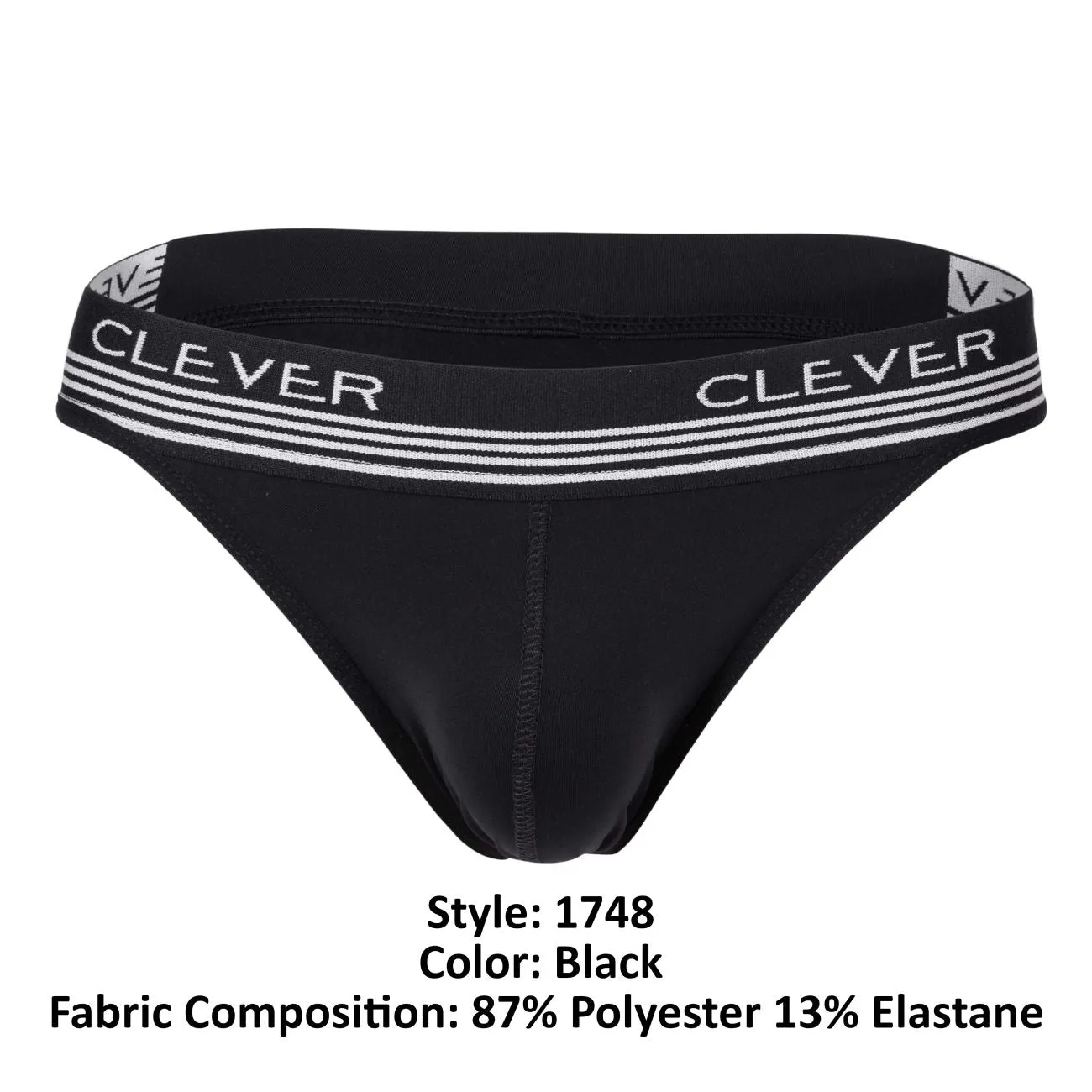 Clever Herrenunterwäsche Clever 1748 Emotion Thongs Farbe Schwarz