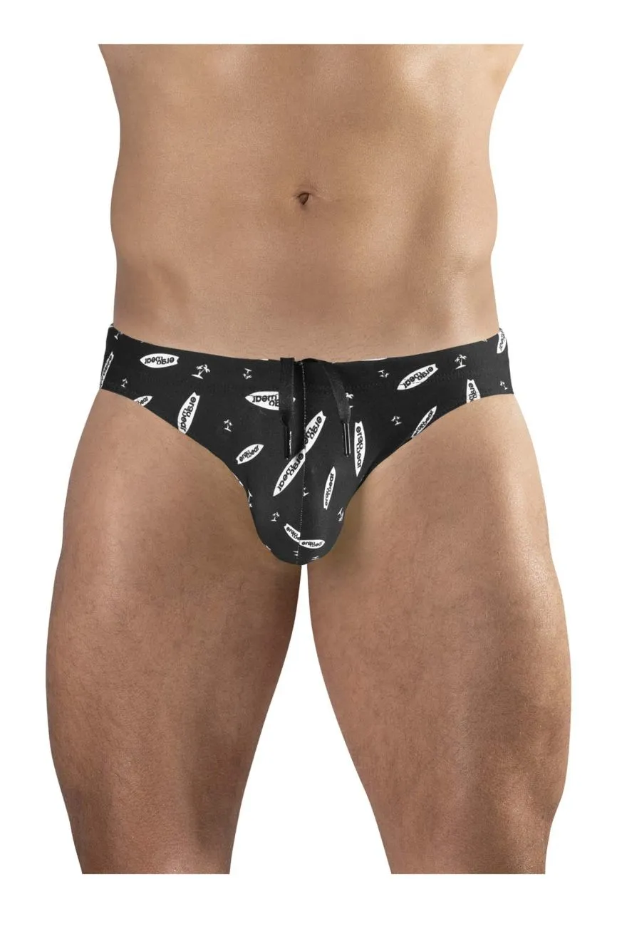 Bekleidung_Ergowear_Herrenunterwäsche ErgoWear EW1766 X4D SW Badehose Farbe Schwarz-Weiß