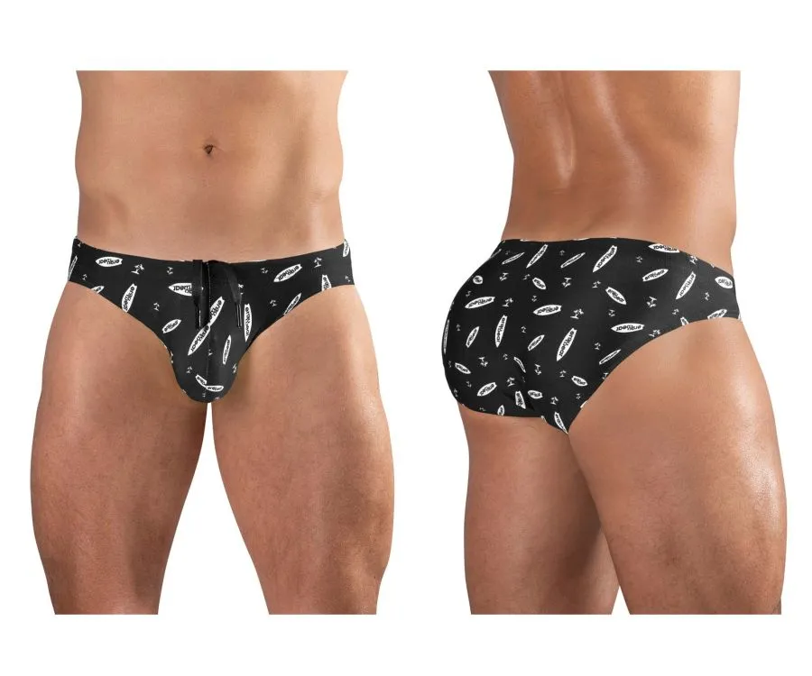 Bekleidung_Ergowear_Herrenunterwäsche ErgoWear EW1766 X4D SW Badehose Farbe Schwarz-Weiß