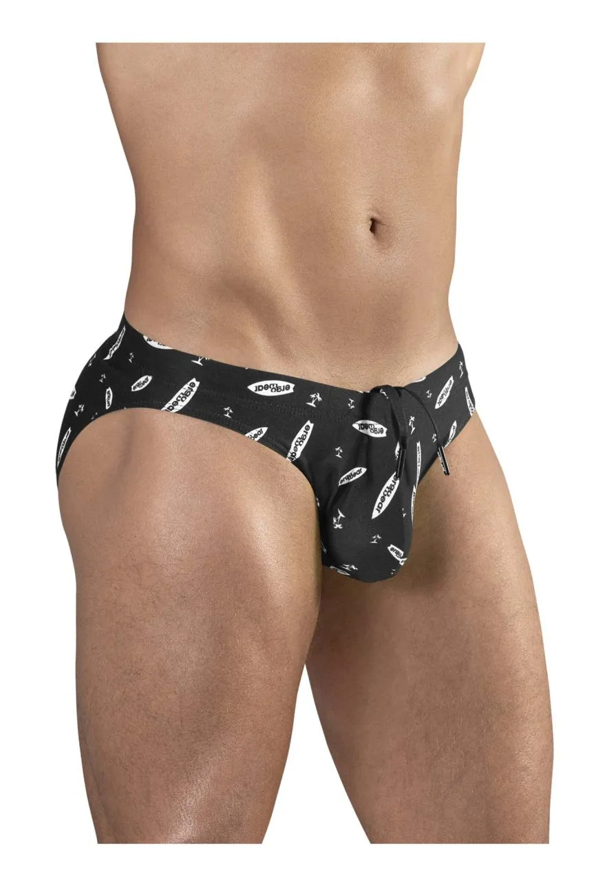 Bekleidung_Ergowear_Herrenunterwäsche ErgoWear EW1766 X4D SW Badehose Farbe Schwarz-Weiß