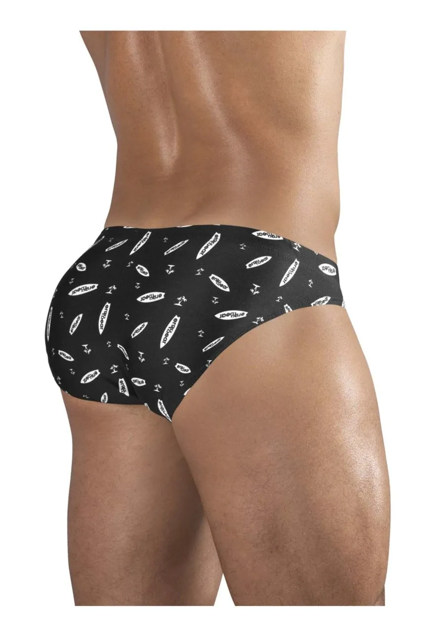 Bekleidung_Ergowear_Herrenunterwäsche ErgoWear EW1766 X4D SW Badehose Farbe Schwarz-Weiß