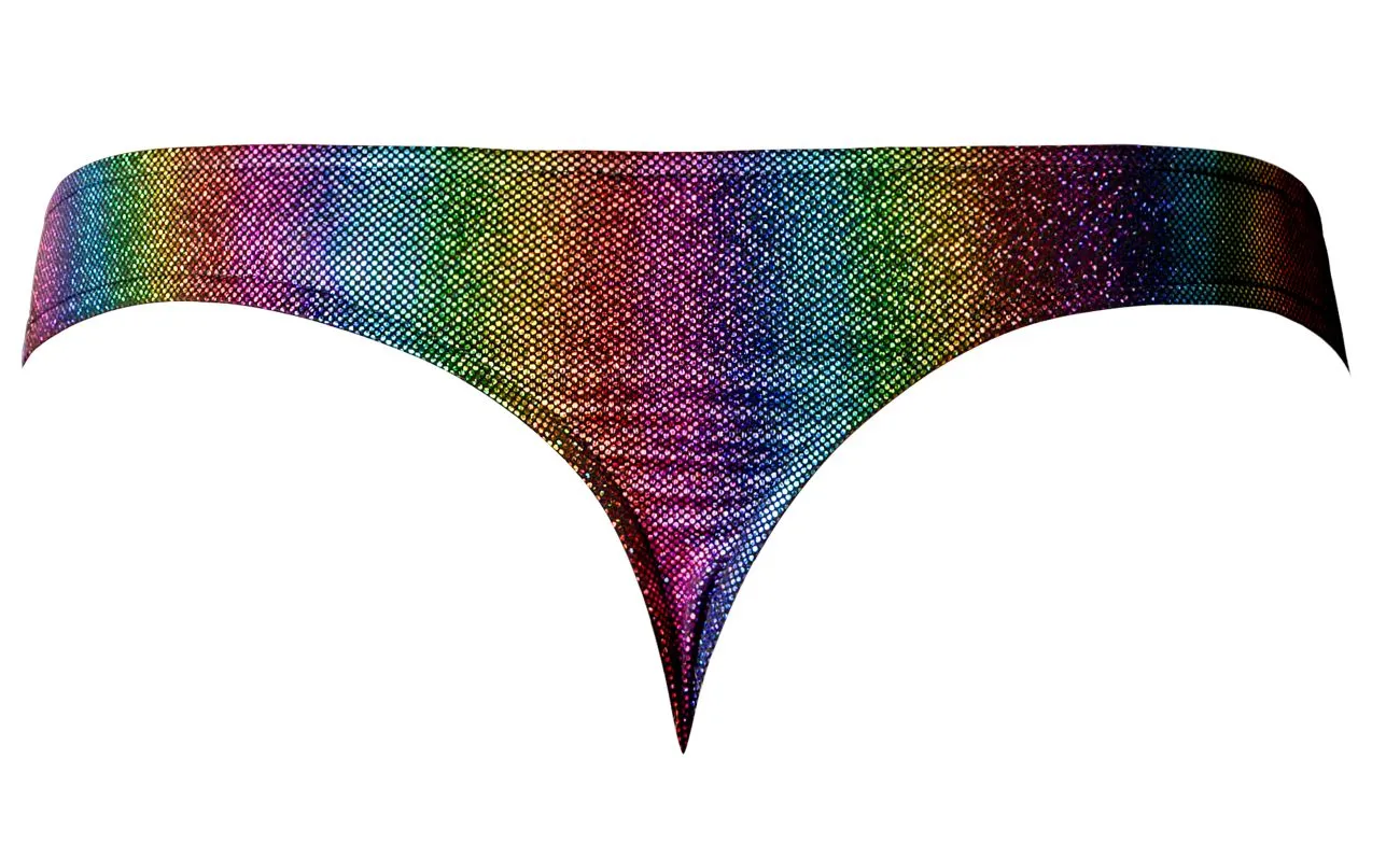 Bekleidung_Herren Power_Herrenunterwäsche Male Power 421-297 Pack N Play Tanga mit Kondomtasche vorne Farbe Regenbogen