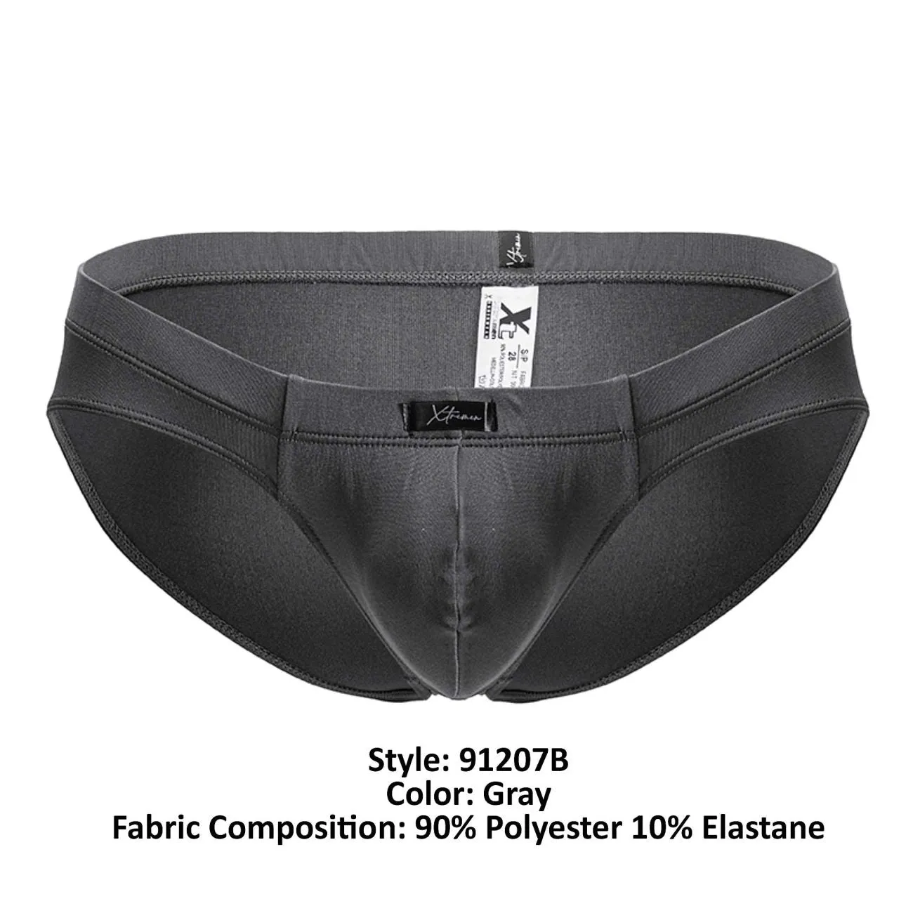 Clothing_Xtremen_Unterwäsche Xtremen 91207B Mikrofaser-Slip Farbe Grau