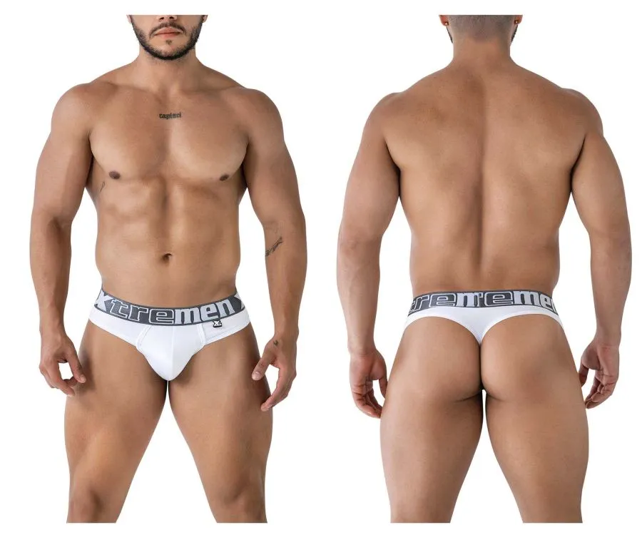 Clothing_Xtremen_Unterwäsche Xtremen 91208B Mikrofaser-Tangas Farbe Weiß