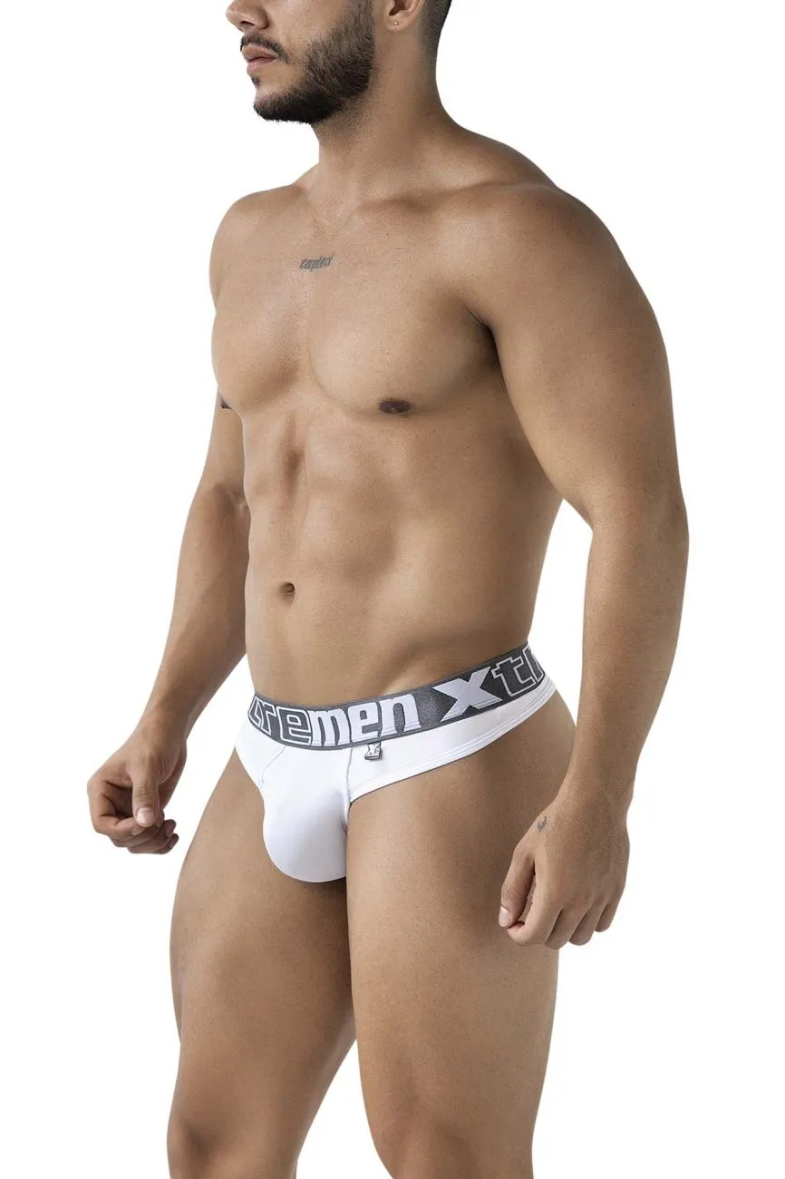 Clothing_Xtremen_Unterwäsche Xtremen 91208B Mikrofaser-Tangas Farbe Weiß