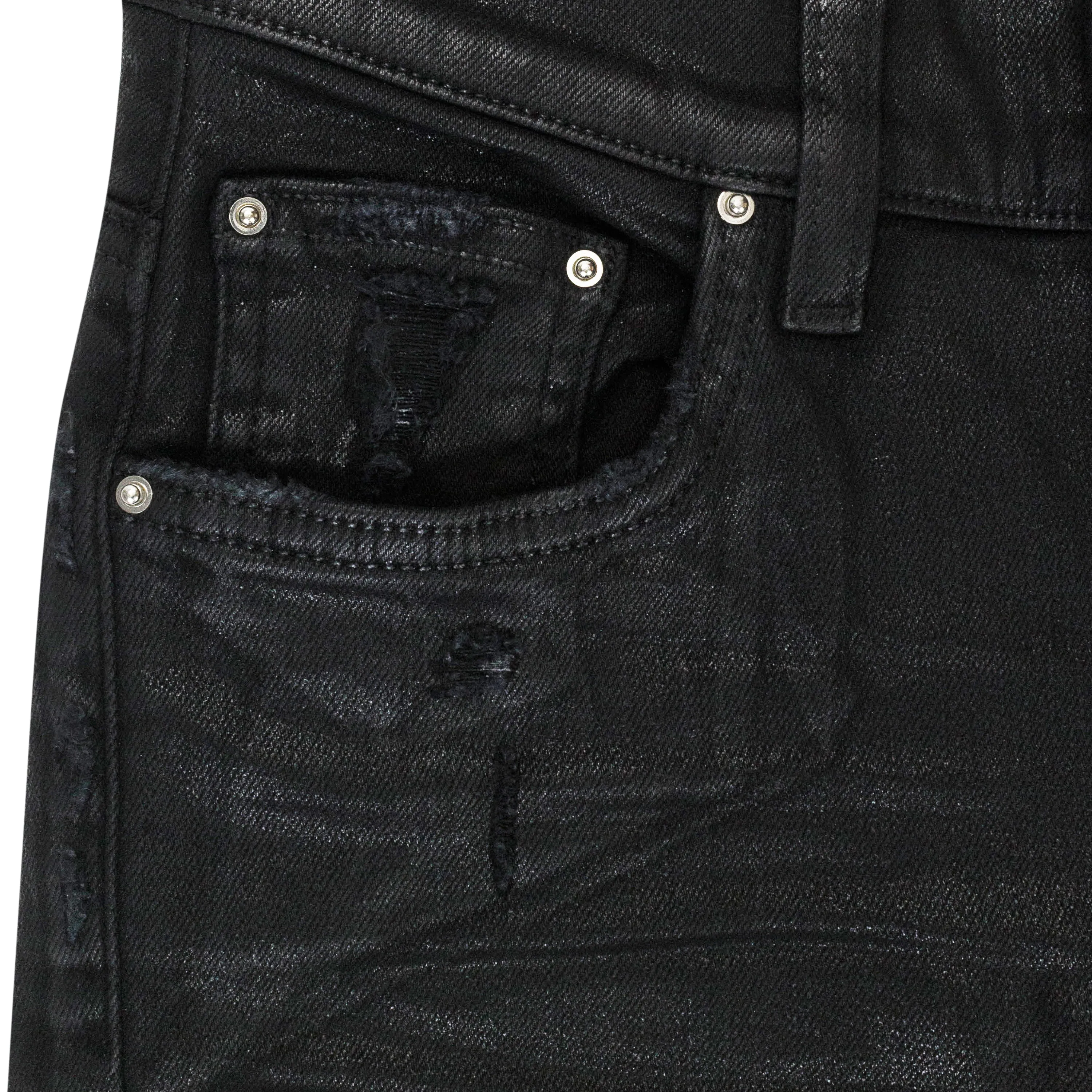 COATED MX1 JEAN SCHWARZE SKINNY JEANS