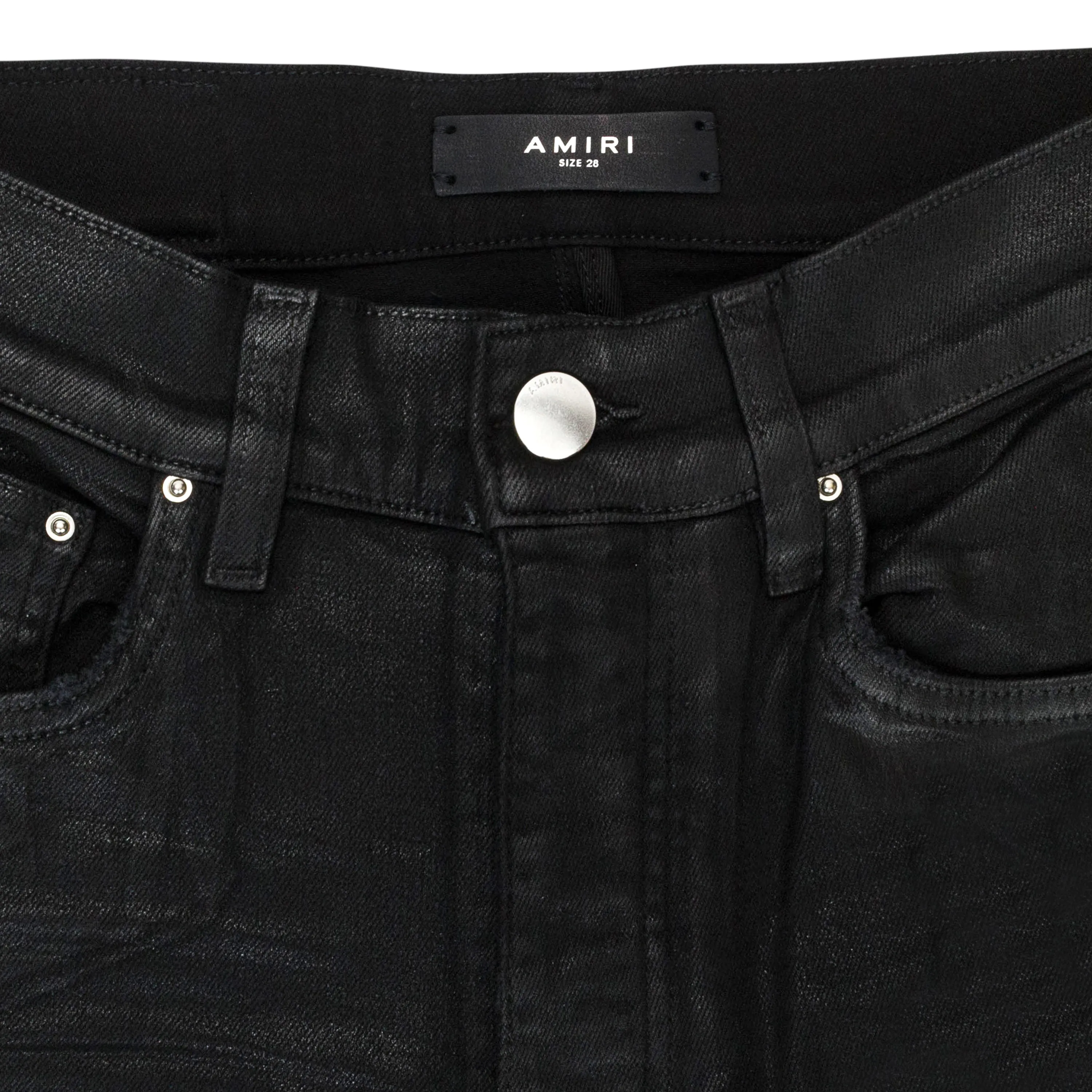 COATED MX1 JEAN SCHWARZE SKINNY JEANS