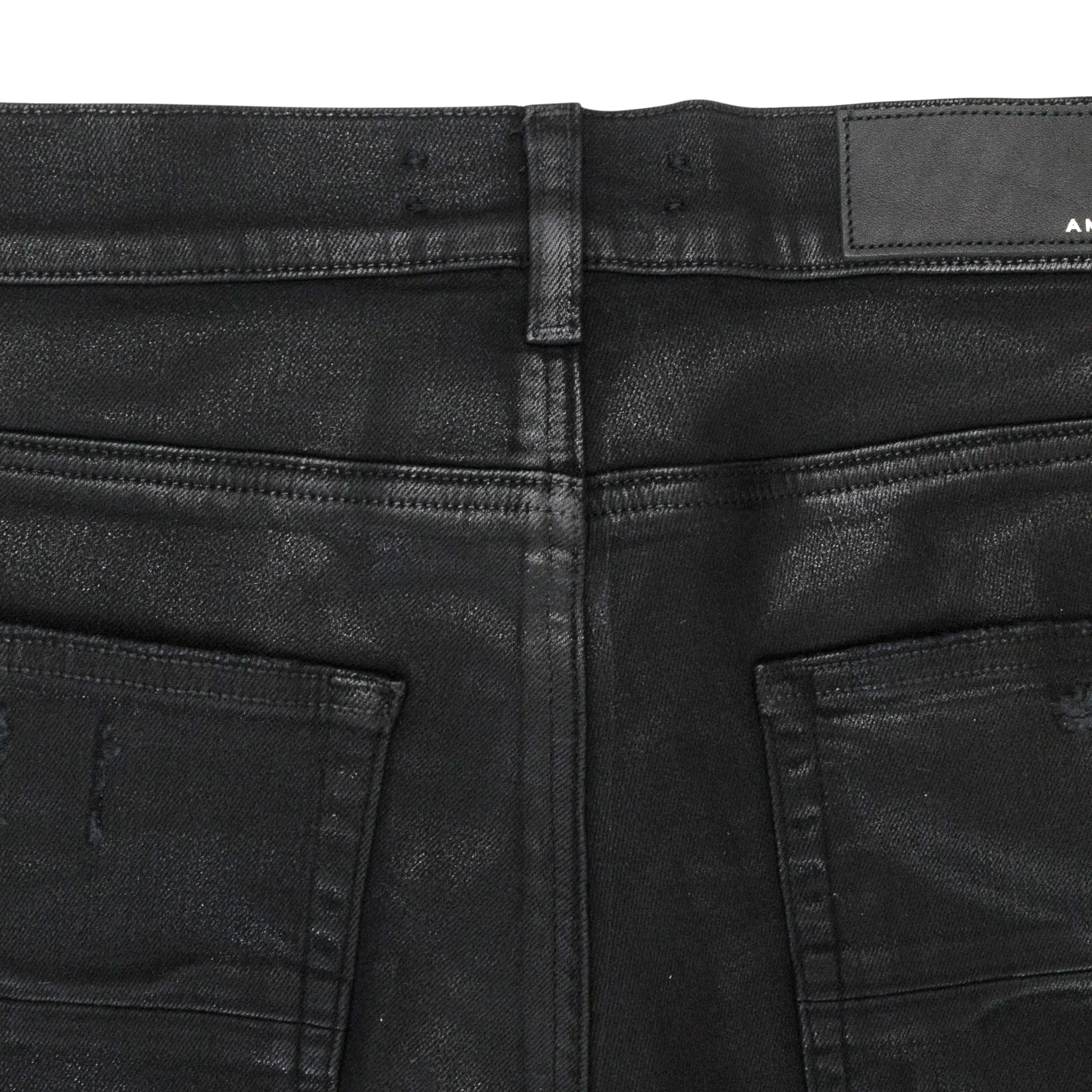 COATED MX1 JEAN SCHWARZE SKINNY JEANS
