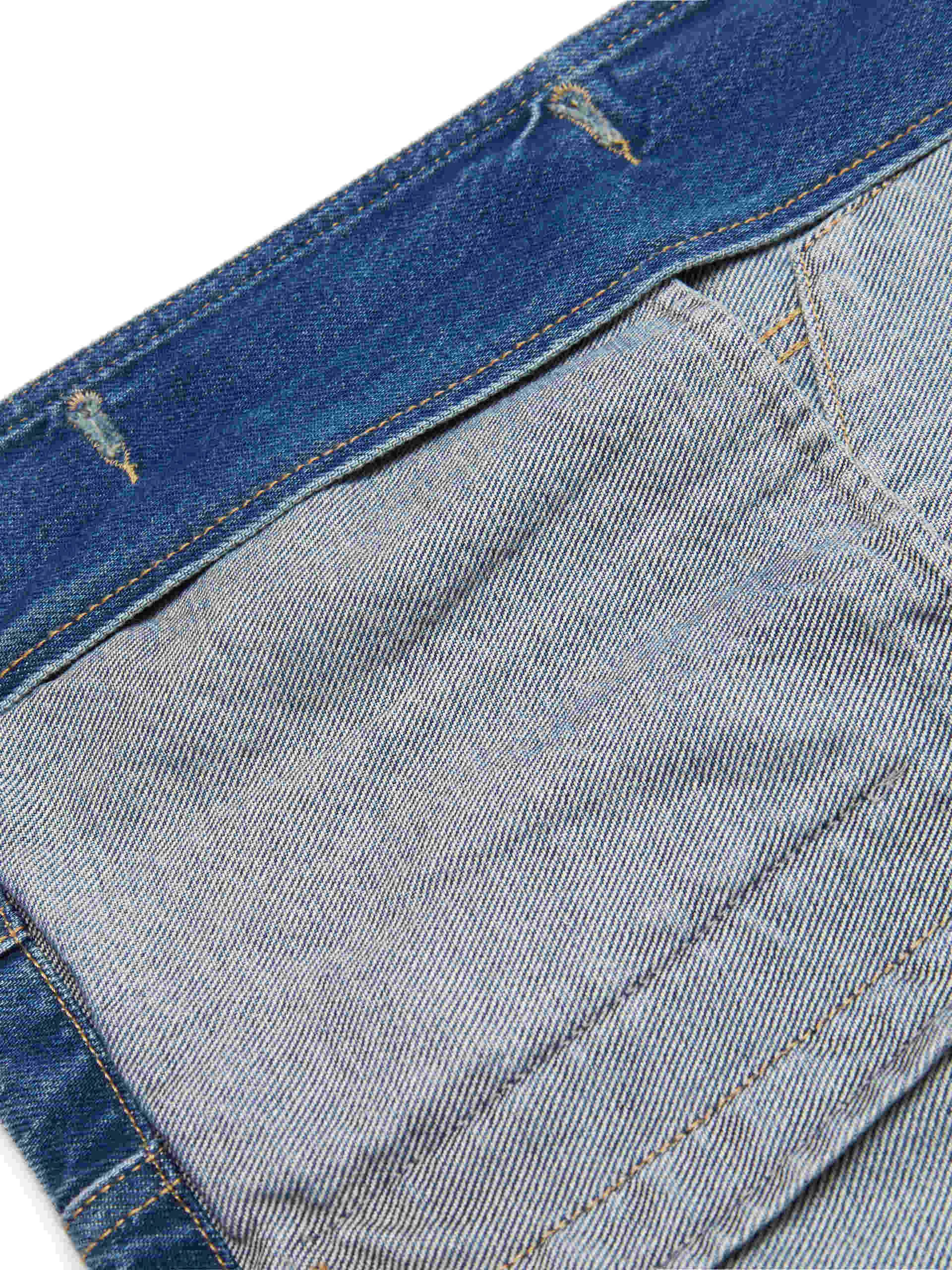Kragenlose Denimjacke
