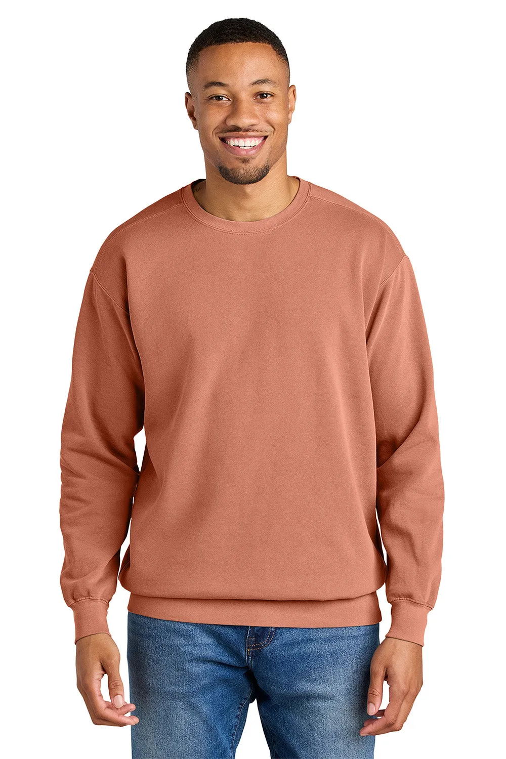 Comfort Colors Herren Pullover mit Rundhalsausschnitt - Terrakotta