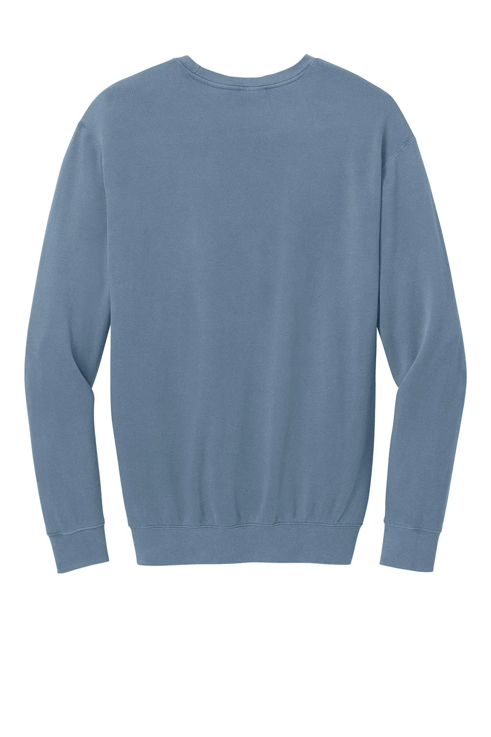 Comfort Colors Herren Fleece Pullover mit Rundhalsausschnitt - eingefärbt in Blue Jean
