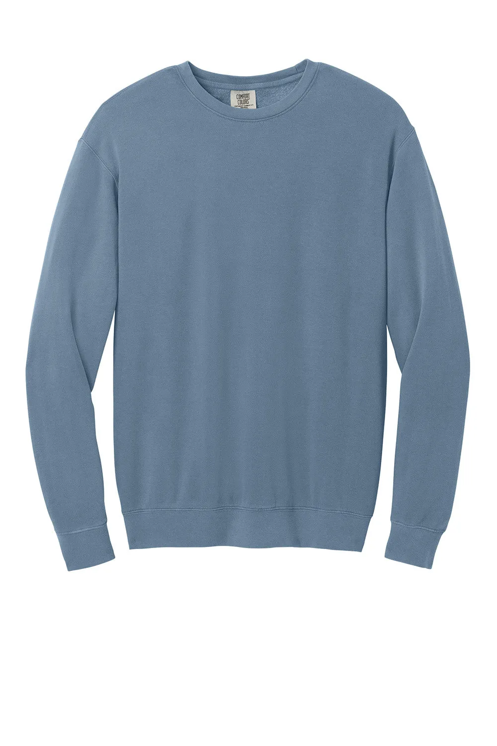 Comfort Colors Herren Fleece Pullover mit Rundhalsausschnitt - eingefärbt in Blue Jean
