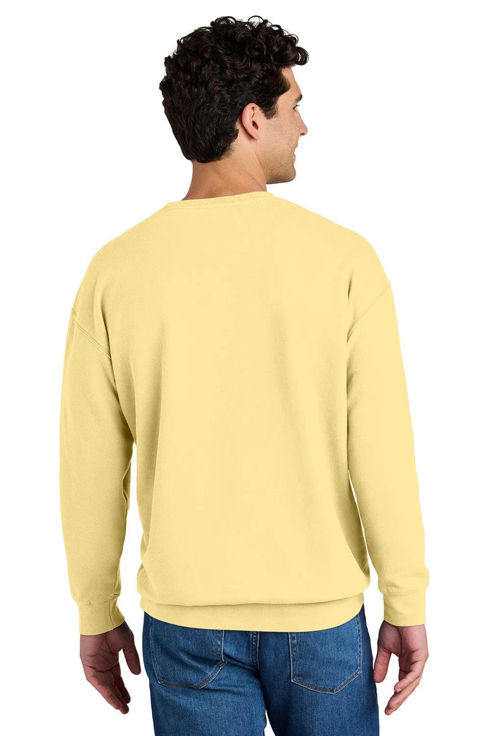 Comfort Colors Herren Fleece Pullover mit Einfärbung - Buttergelb