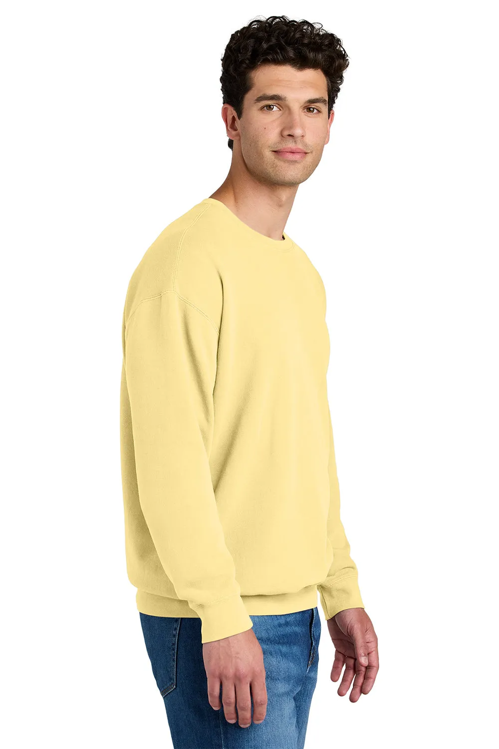 Comfort Colors Herren Fleece Pullover mit Einfärbung - Buttergelb