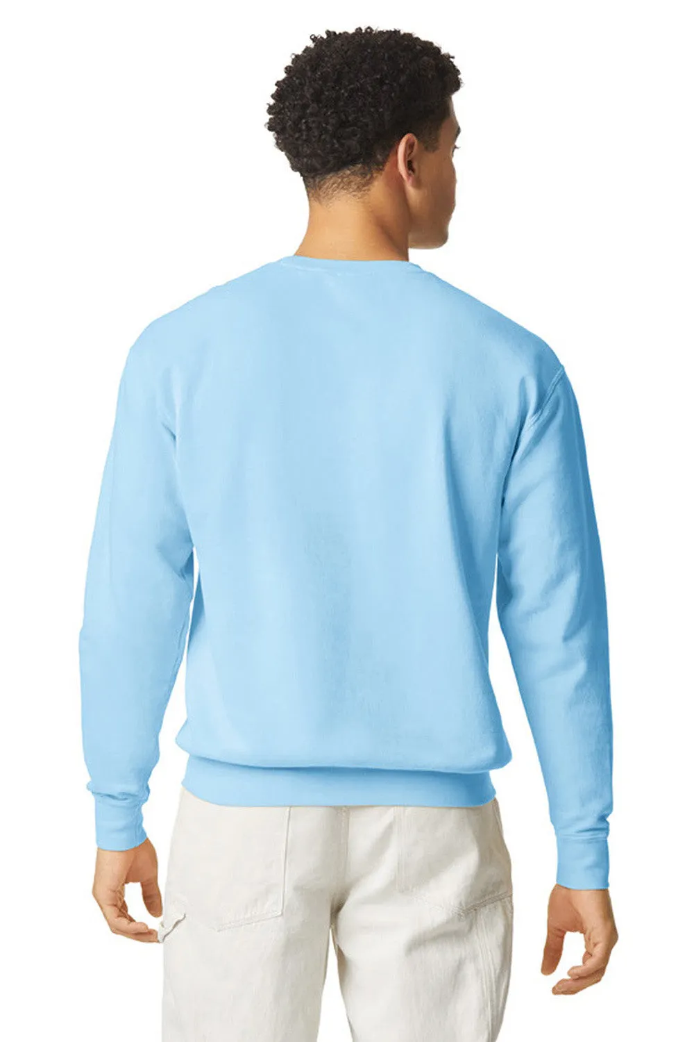Comfort Colors Herren Fleece Pullover mit Färbung im Kleidungsstück - Hortensienblau