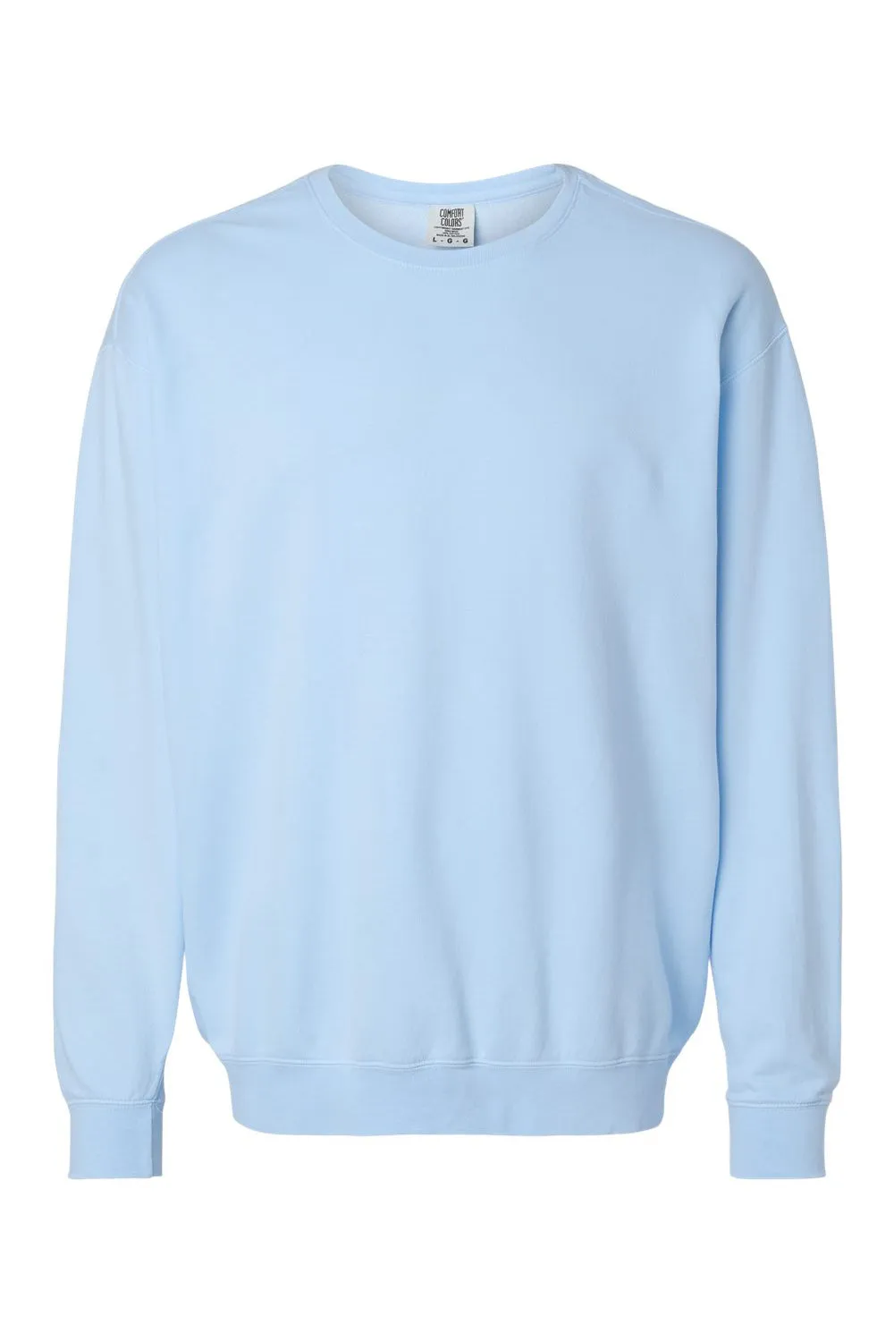 Comfort Colors Herren Fleece Pullover mit Färbung im Kleidungsstück - Hortensienblau