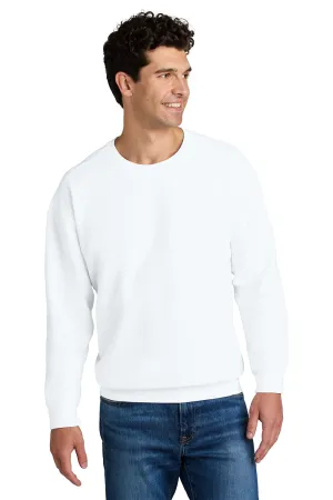 Comfort Colors Herren Fleece Pullover mit Rundhalsausschnitt - Weiß